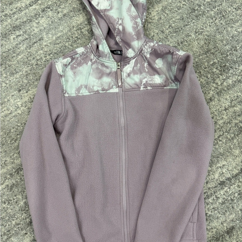 The North Face Gray Patterned Fleece Jacket